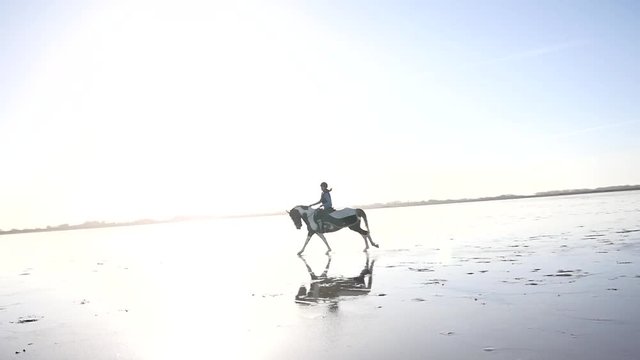 volte au galop (slow motion)