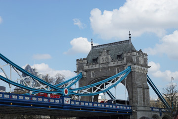 Tower Bridge on the river Thames in London, UK
