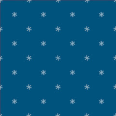 Fototapeta na wymiar Blue seemless snowflake pattern