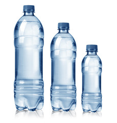 Naklejka premium three water bottles