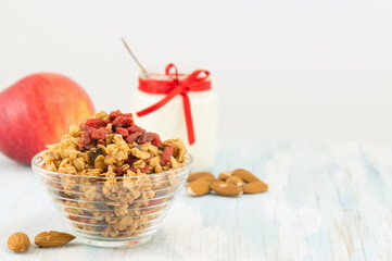 muesli and goji berries