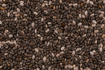 Chia seeds closeup