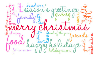 Merry Christmas Word Cloud
