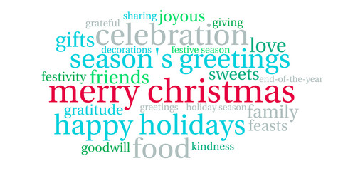 Merry Christmas Word Cloud