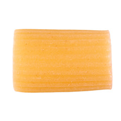 Manicotti Italian pasta isolated over white