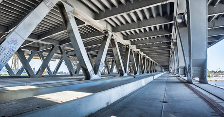empty concrete bridge construction