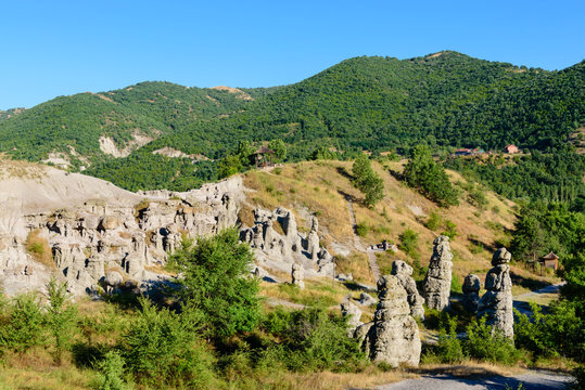 Isolated church standing on a hill in Republic of Macedonia.