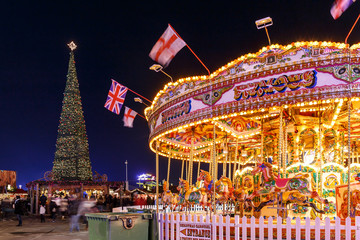 Christmas fair in Hyde park in 2016

