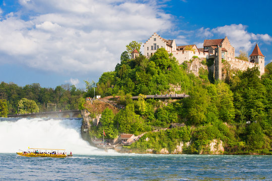 Fototapeta Rhine falls near Schaffhausen in Switzerland