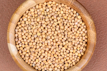 Mustard seeds in a bowl