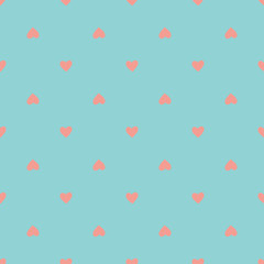 simple vector seamless pattern with hearts