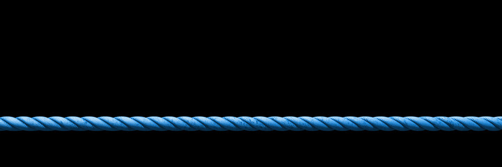 blue rope with black background banner  © dottedyeti