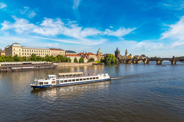 Naklejka premium Panoramic view of Prague