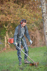 Obraz premium Young man strimming