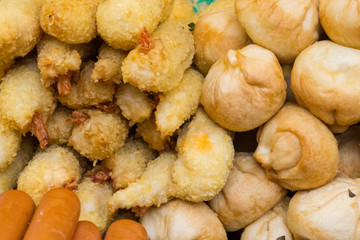 Style grilled food on the street.