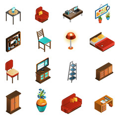 House Interior Icons Set 