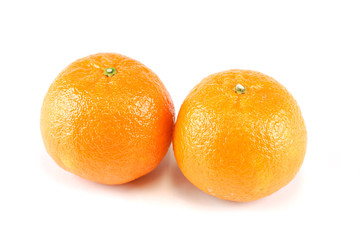 fresh tangerine isolated on white background