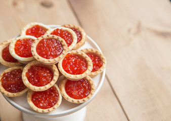 plate with red caviar