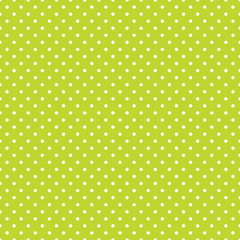 Seamless Green and White Dot Pattern