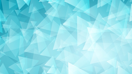 Obraz premium Light blue abstract background of small triangles