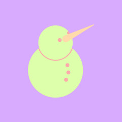 Vector illustration of Snowman