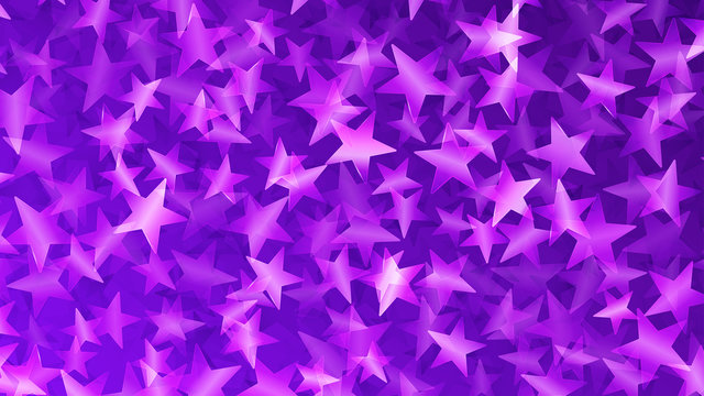 Purple Abstract Background Of Small Stars