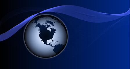 logo with planet earth
