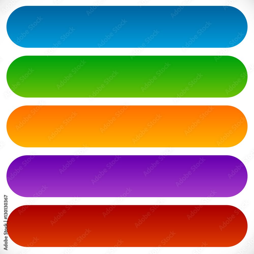 Aufkleber simple, flat rectangular shaped button, banner background with c