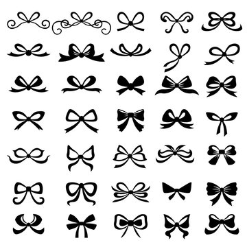 Decorative bows ribbon set