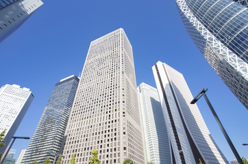 Fototapeta na wymiar 新宿の高層ビル街　Cityscape of Shinjuku,Tokyo