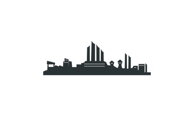 Naklejka premium industry factory building