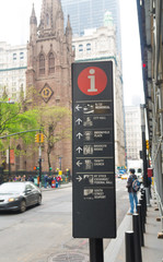 tourist information sign