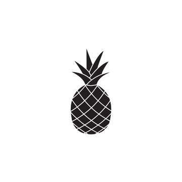 Pineapple & ananas solid icon, healthy fruit, vector graphics, a filled pattern on a white background, eps 10.