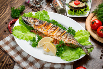 tasty and healthy food on the table, useful food products