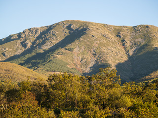 Mountains on autumn day in Spain
