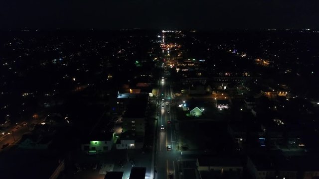 Night Aerial View of White Horse Pike New Jersey