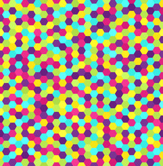 Hexagon pattern. Seamless vector background