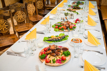 tasty and healthy food on the table, useful food products