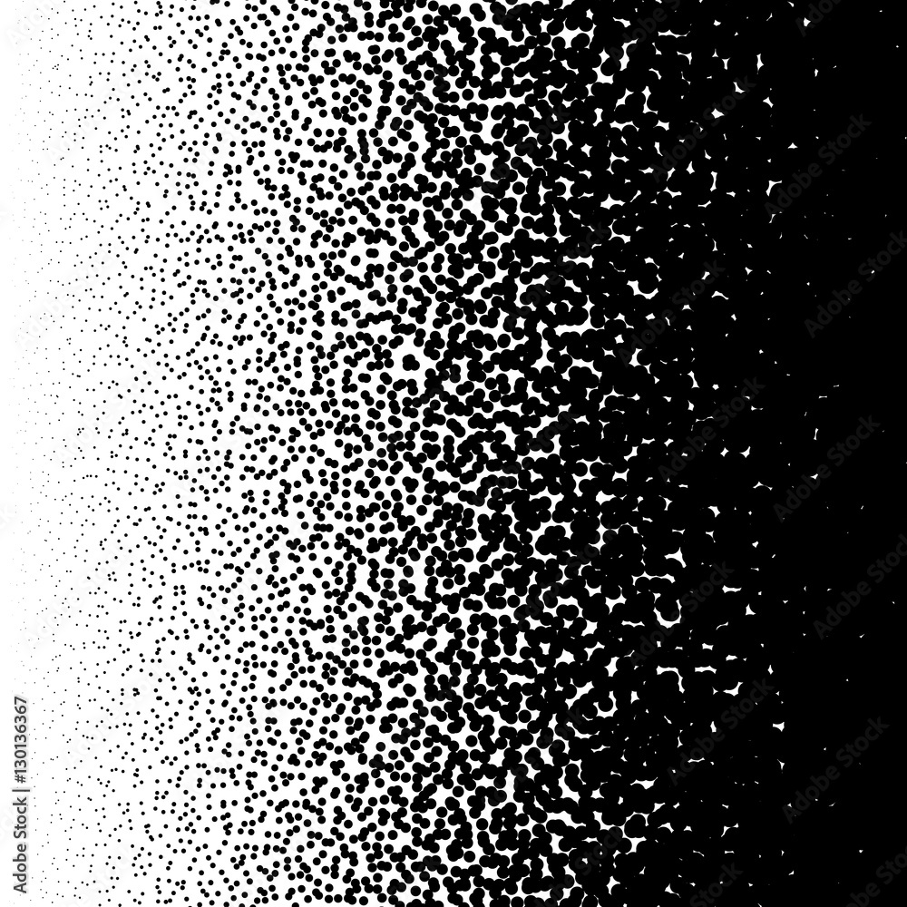 Poster Random circles pattern. Halftone pattern, halftone gradient with