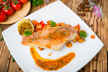 tasty and healthy food on the table, useful food products