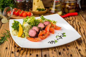 tasty and healthy food on the table, useful food products