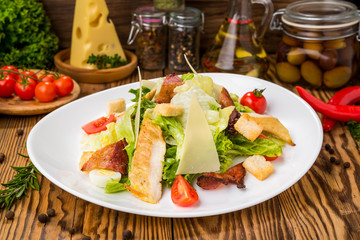 tasty and healthy food on the table, useful food products