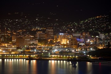 Fototapeta na wymiar Hobart night view
