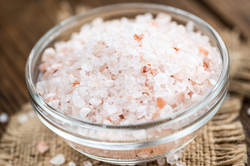 Salt (pink) (selective focus, close-up shot)