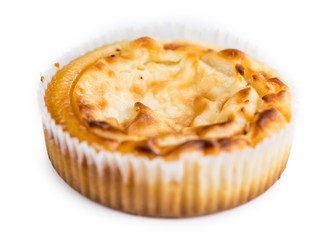 Fresh made Cheesecake (over white)