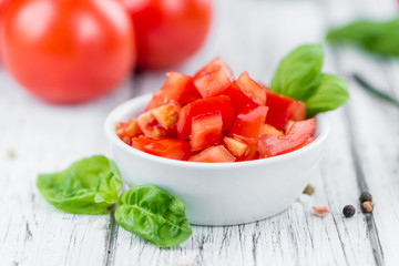 Portion of Diced Tomatoes