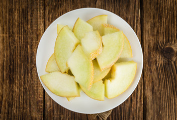 Honeydew Melon (selective focus, close-up shot)