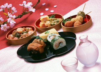 Boxed lunch for cherry blossoms viewing