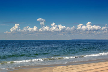 Fototapeta premium sea landscape vith clouds