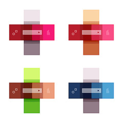 Vector blank stripes and lines infographics templates